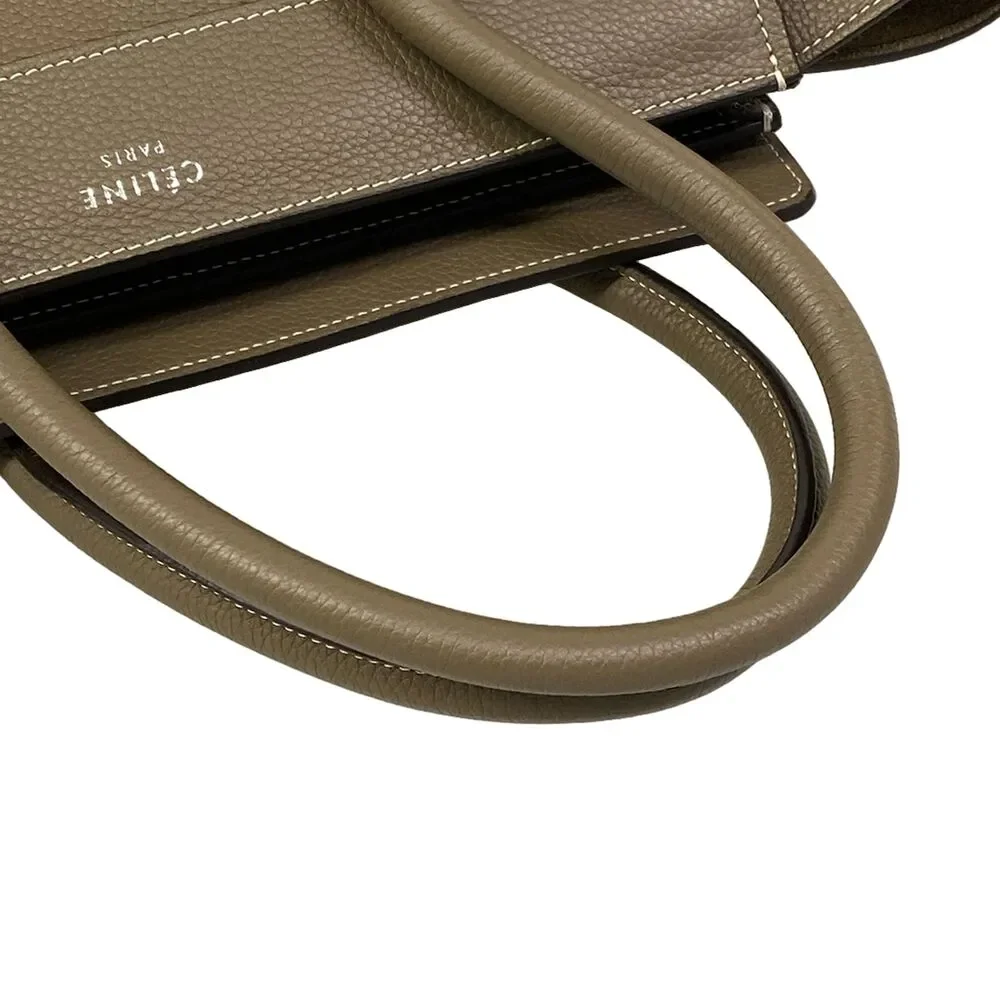 Celine Luggage Micro Shopper Handbag 167793DRU.09SO Souris(Gray Beige)